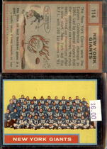 1962 Topps Base Set #114 New York Giants