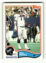 1982 Topps Base Set #429 Bill Neill