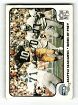 1977 Fleer Team Action #28 Seattle Seahawks