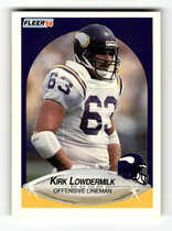 1990 Fleer Base Set #104 Kirk Lowdermilk