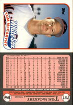 1989 Topps Traded #75T Tom McCarthy