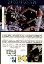 1992 Team Issue Michigan #4 Eric Riley