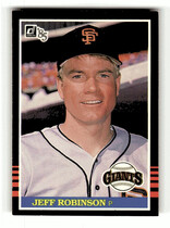 1985 Donruss Base Set #201 Jeff Robinson