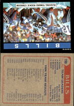 1985 Topps Base Set #198 Buffalo Bills