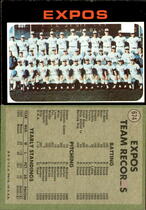 1971 Topps Base Set #674 Expos Team