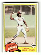 1981 Topps Base Set #485 Garry Templeton