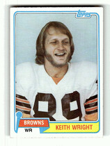 1981 Topps Base Set #478 Keith Wright