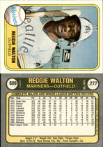 1981 Fleer Base Set #609 Reggie Walton