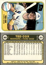 1981 Fleer Base Set #602 Ted Cox
