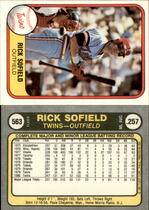 1981 Fleer Base Set #563 Rick Sofield