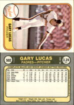 1981 Fleer Base Set #502 Gary Lucas