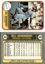 1981 Fleer Base Set #254 Bill Nahorodny