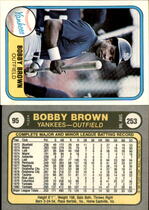 1981 Fleer Base Set #95 Bobby Brown