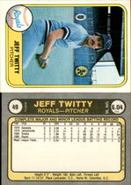 1981 Fleer Base Set #49 Jeff Twitty