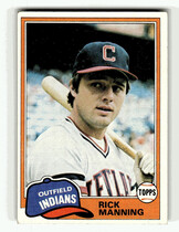 1981 Topps Base Set #308 Rick Manning