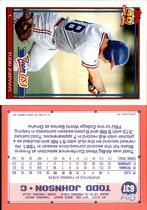 1991 Topps Traded Factory Set (White Stock Back) #63T Todd Johnson