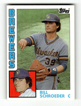 1984 Topps Base Set #738 Bill Schroeder