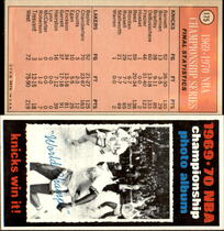1970 Topps Base Set #175 Knicks World Champs