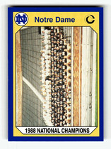 1990 Collegiate Collection Notre Dame 200 #48 1988 National Champions