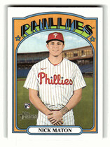 2021 Topps Heritage High Number #602 Nick Maton