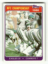 1981 Topps Base Set #492 1980 NFC Champions