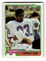 1981 Topps Base Set #395 Earnest Gray