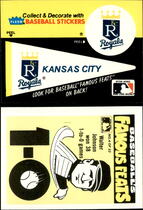 1986 Fleer Team Stickers Pennants Famous Feats #4 Royals