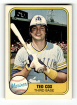 1981 Fleer Base Set #602 Ted Cox