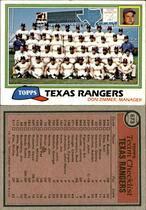 1981 Topps Base Set #673 Rangers Team