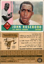 1960 Topps Base Set #88 Johnny Roseboro