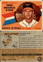 1960 Topps Base Set #126 Chuck Estrada