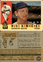1960 Topps Base Set #362 Russ Kemmerer