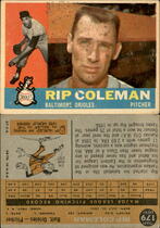 1960 Topps Base Set #179 Rip Coleman