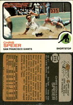 1973 Topps Base Set #273 Chris Speier