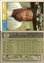 1961 Topps Base Set #15 Willie Kirkland