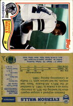 1982 Topps Base Set #327 Everson Walls