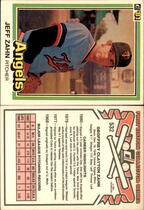 1981 Donruss Base Set #532 Jeff Zahn