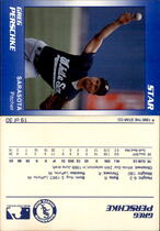 1990 Star Sarasota White Sox #19 Greg Perschke