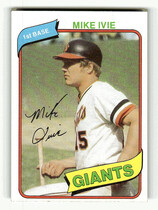 1980 Topps Base Set #62 Mike Ivie