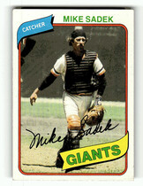 1980 Topps Base Set #462 Mike Sadek