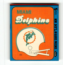 1980 Fleer Team Action Stickers #27H Miami Dolphins