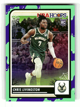 2023 Panini NBA Hoops Haunted Hoops Slime #99 Chris Livingston