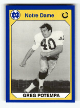 1990 Collegiate Collection Notre Dame 200 #121 Greg Potempa