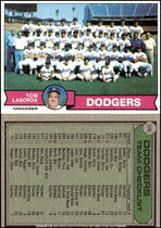 1979 Topps Base Set #526 Dodgers Team