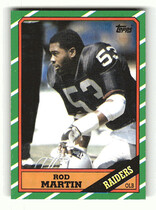 1986 Topps Base Set #71 Rod Martin