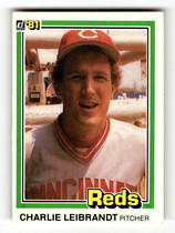 1981 Donruss Base Set #421 Charlie Leibrandt