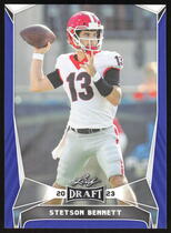 2023 Leaf Draft Blue #29 Stetson Bennett