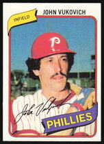 1980 Topps Philadelphia Phillies Burger King #8 John Vukovich
