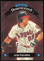 1993 Donruss Diamond Kings #26 Luis Polonia