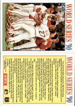 1991 Fleer World Series #8 Reds Celebrate